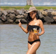 Ylvi® | Quaste Bikini Style in Schwarz
