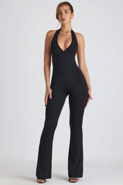 ALICE™ | Flare Jumpsuit in Schwarz