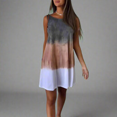 Josina | Stylisches Minikleid mit Farbverlauf in Dunkelgrau