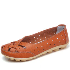 Muriel® | Ultrabequeme Lederballerinas in Orange