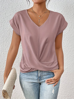 Rutley - Crew neck T-shirt in Pink