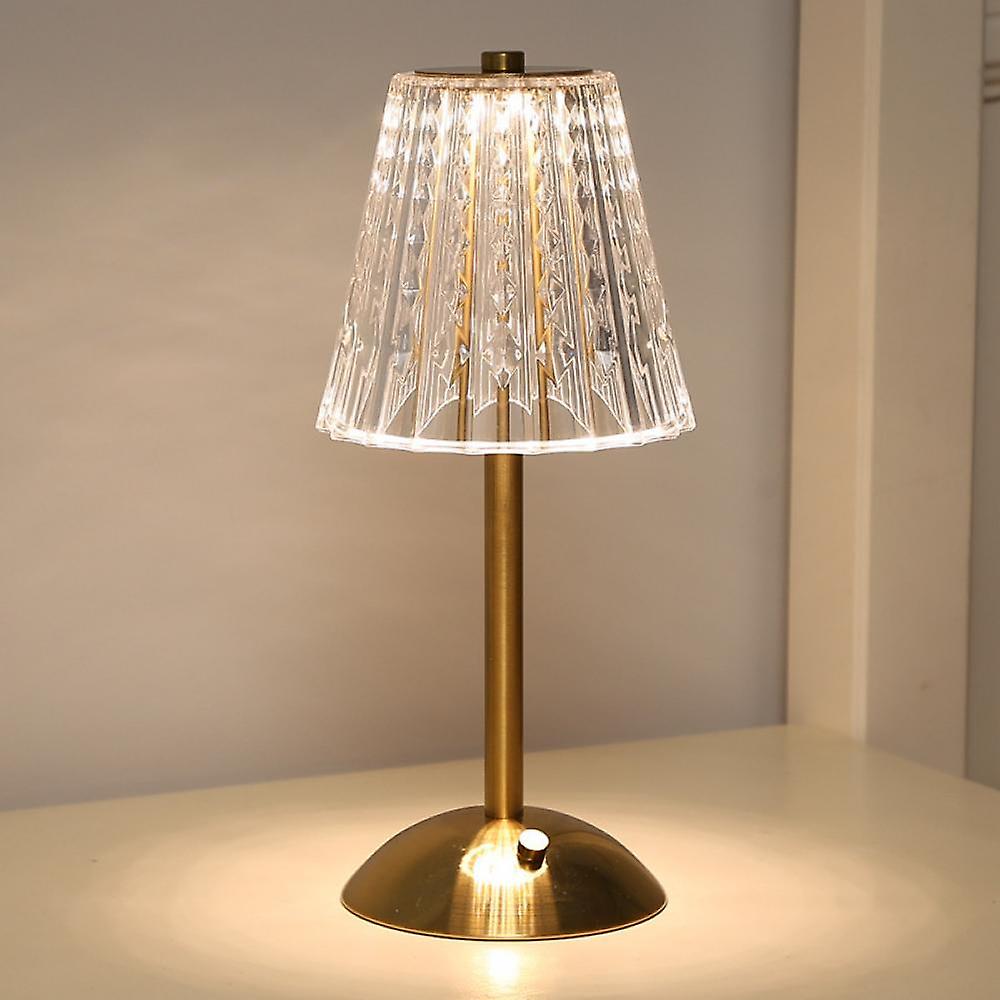 Pharos - Goldene Kristallen Tischlampe
