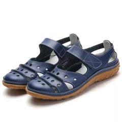 Mia® | Frühlingssandale mit komfortablem Klettverschluss in Blau