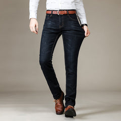 Herren Slim-Fit Stretch Jeans | Komfort und klassische Passform in Schwarz