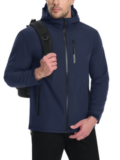 Valtoris | Wasserdichte Softshelljacke für Herren Outdoor in Marineblau