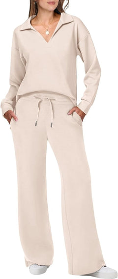 Briar - Lässiger Pullover & Hose - Reise- & Lounge-Set in Aprikose