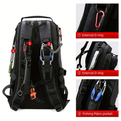Herren Wasserdicht Angel Rucksack | Multifunktional
