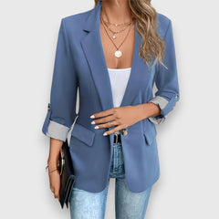 Elena | Moderner Damen-Blazer elegant & bequem in Blau