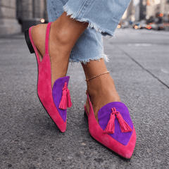 Belvara - Hochwertige Slingback-Ballerinas in Pink und Lila