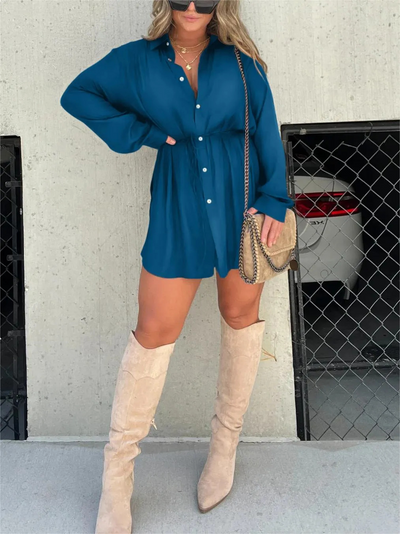 Jessica | Trendy Satin Design Frau Romper Kleid