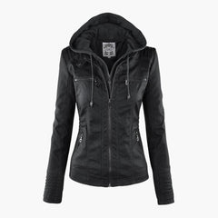 Kapuzenhülle Jacke für Damen in Schwarz