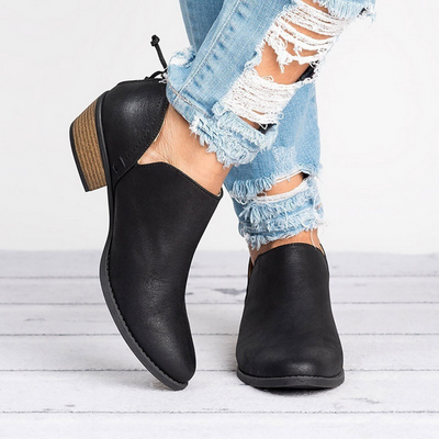 Jaslene - Damenstiefel im Retrostil mit Absatz