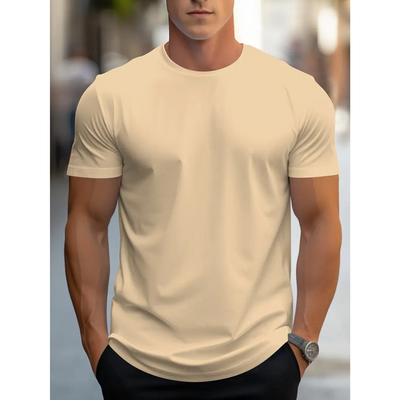 Brian - Klassisches Herren-T-Shirt mit kurzen Ärmeln