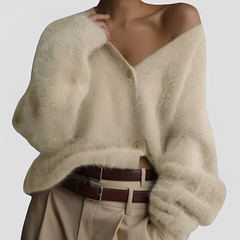 Lavena - Bequemer Pullover in Beige