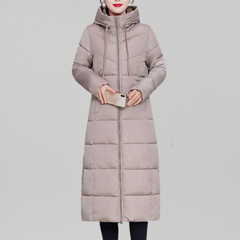 Steppjacke mit Kapuze Puffer Winterjacke in Khaki