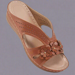 Sibindra | Orthopädische Sandalen für empfindliche Füße in Dunkelbraun