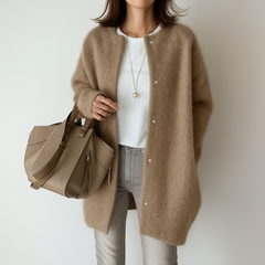 Silvia™ | Warmen und Stilvollen Strickjacke in Khaki