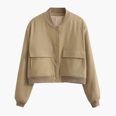 Damen Utility Bomberjacke mit großen Taschen