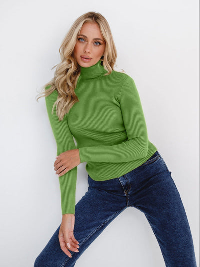 Klassischer Rollkragenpullover für Damen | Lässig