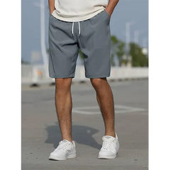 Sommerliche Herren Shorts mit hoher Taille und Atmungsaktivität in Dunkelgrau