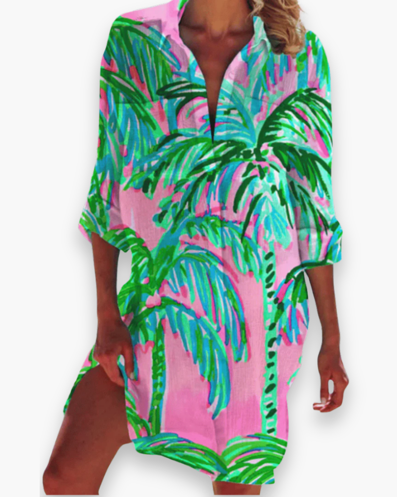 Damen Hemd Kleid für den Sommer | Leicht & Locker