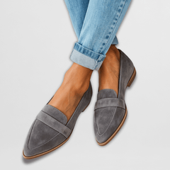 Lorayne - Klassische Penny-Loafer in Grau