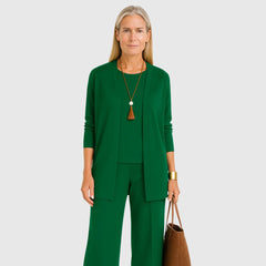Kirsten | Damen Minimalistisches Dreiteiliges Lounge Set in Grün
