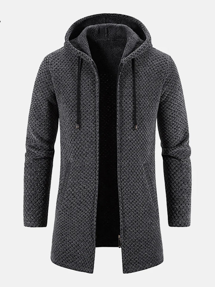 Lange Kapuzenjacke für Männer
