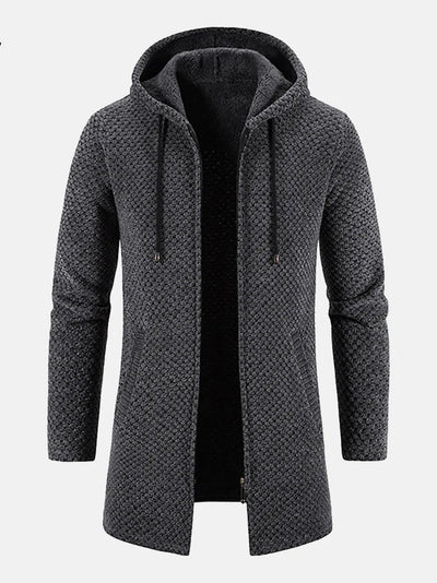 Lange Kapuzenjacke für Männer