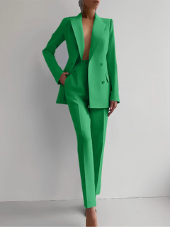 Marva - Damen Blazer‑Hosen‑Set in Grün2