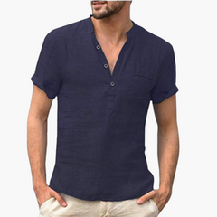 Dirk | Stilvolles Sommerhemd in Blau