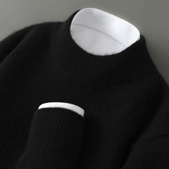Wayne - Bequemer und warmer Pullover in Schwarz