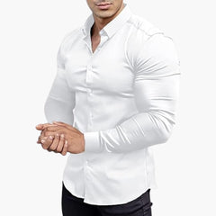 Slim-Fit Hemd für Herren in Weiß