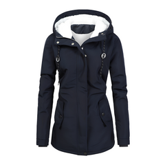 Hilary - Schicke und bequeme Kapuzenjacke in Marineblau