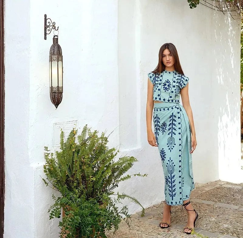 Camilla  | Elegant Bedruckt Komplettset