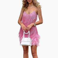Adriana | Stylisches Cocktailkleid in Rosa