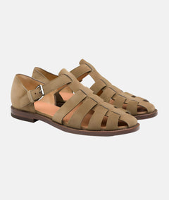 Mirabel® | Riemchensandalen mit elegantem Schnitt in Khaki