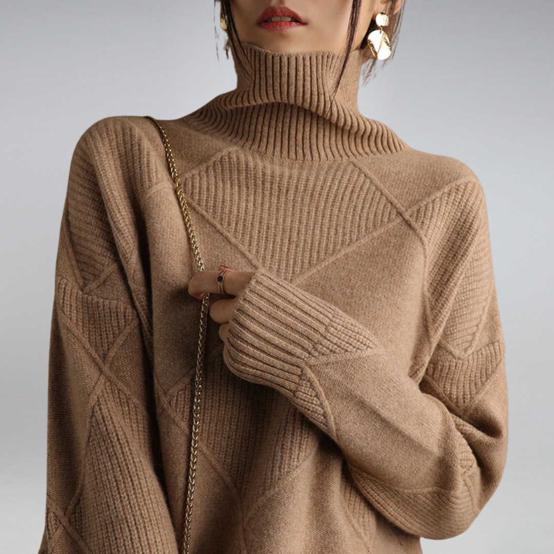 Everly - Strick-Rollkragenpullover