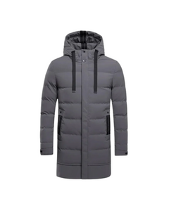 Vinzenz® | Lange Winterjacke Gianluca in Grau