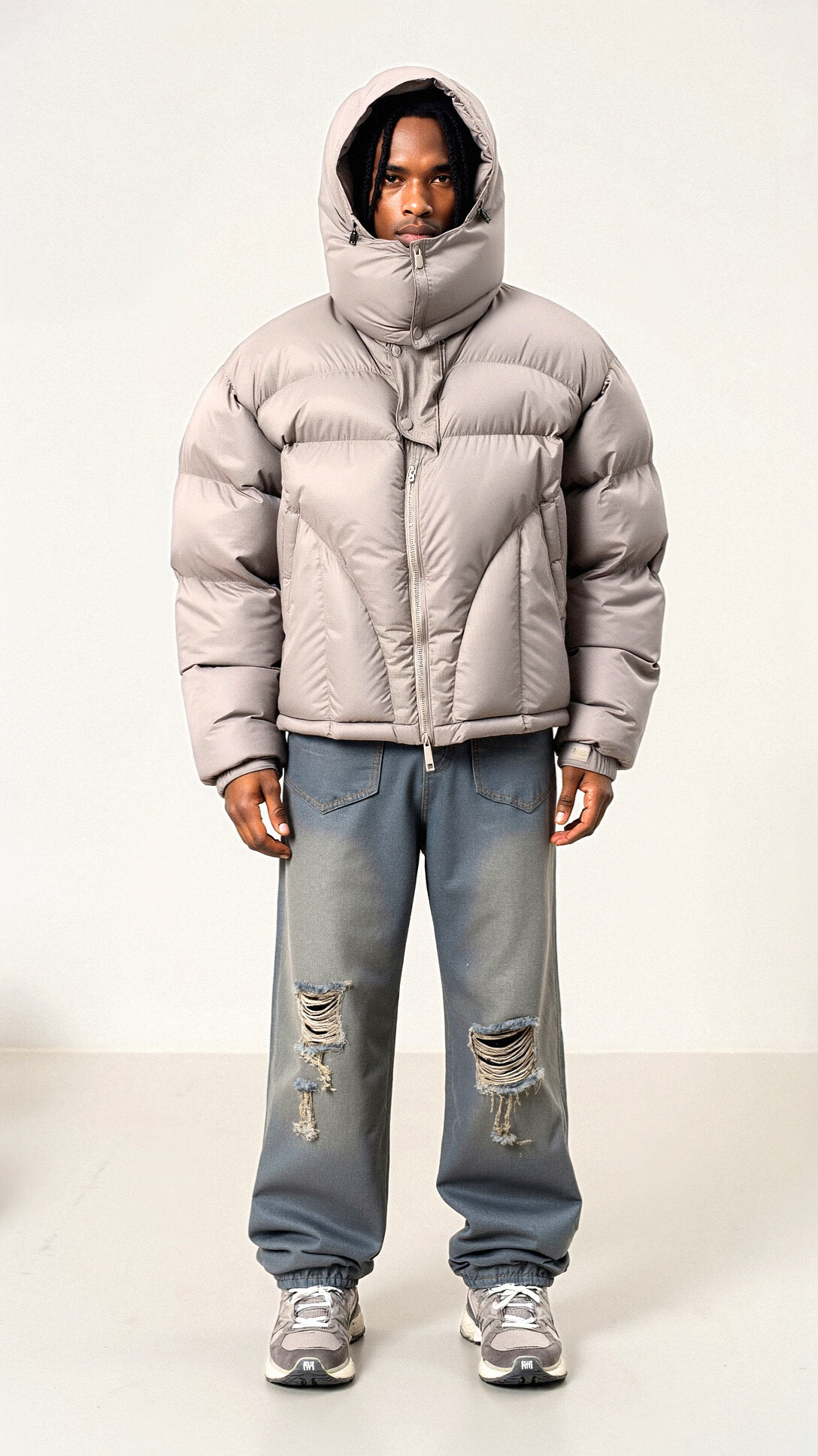 Ariyan - Warme Winterparka-Jacke für Herren - mit Kapuze