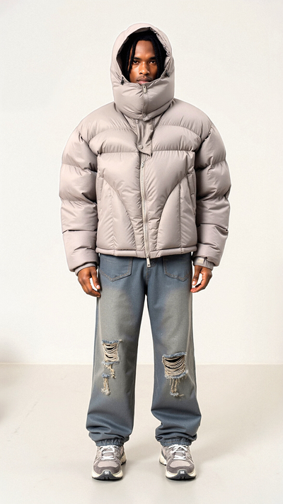 Ariyan - Warme Winterparka-Jacke für Herren - mit Kapuze