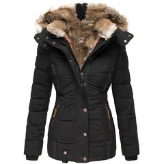 Este - Damen-Winterjacke in Schwarz