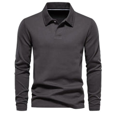 Nate - Polo-Pullover in Grau