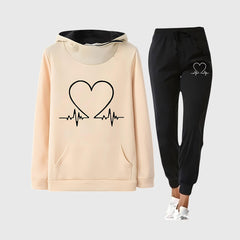 BETTY™ | Bequemes Trainingsset für Damen in Beige