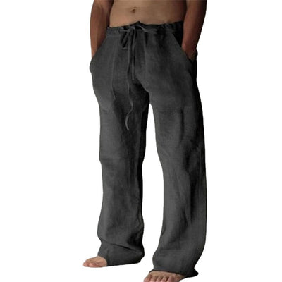 Anton - Einfarbige Herren-Freizeithose aus Leinen