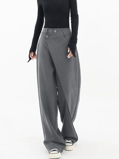 Nariko | Moderne Baggy hose in Grau