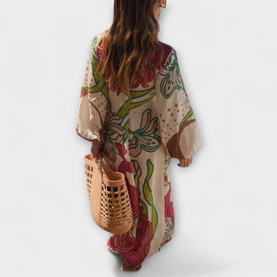 Tracey - Maxikleid mit Taillengürtel
