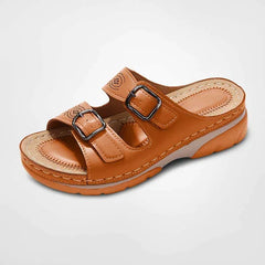 Melanie® | Ergonomische, weiche Sandalen für Damen in Braun