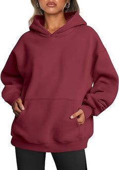 FEMMEHAUS CloudSoft Hoodie (1 +1 GRATIS) in Weinrot