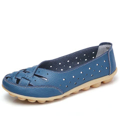Muriel® | Ultrabequeme Lederballerinas in Blau